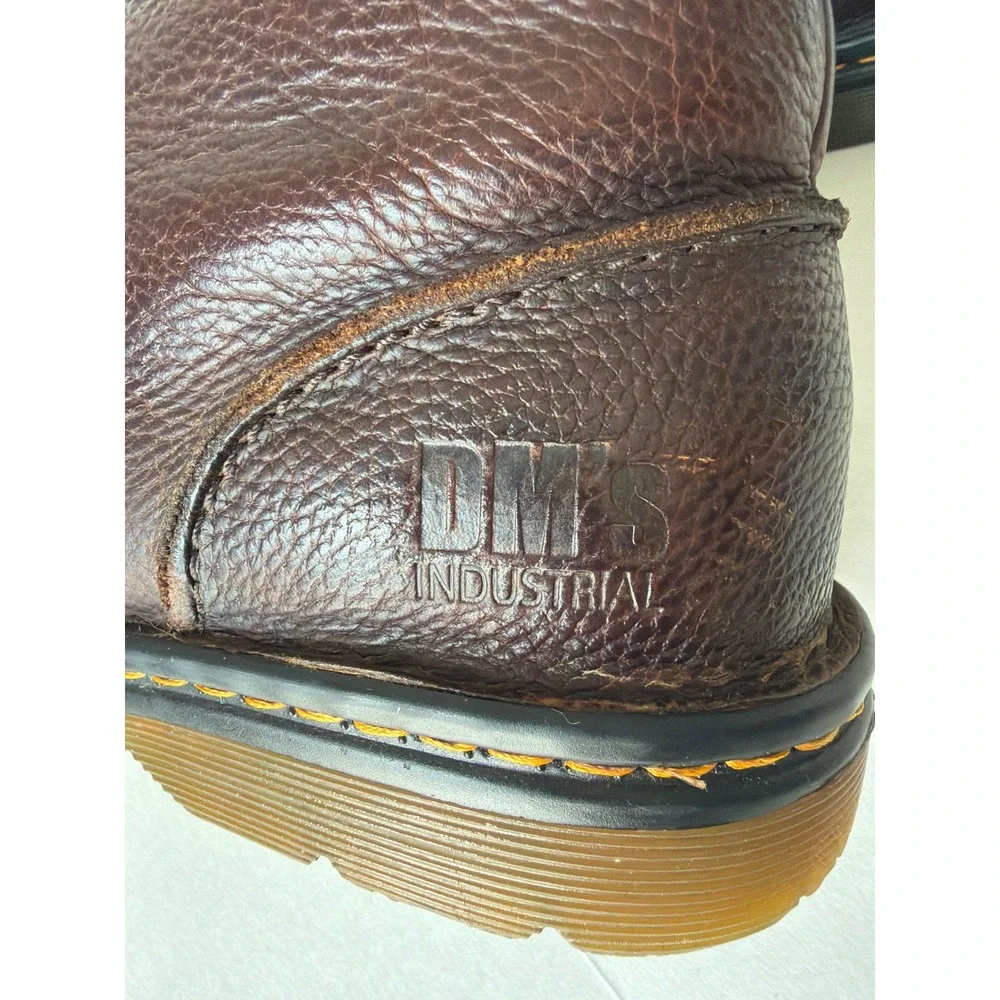 Dr. Martens Sussex Mens Brown Leather Chukka Boots Slip Resistant AW004 Size 11